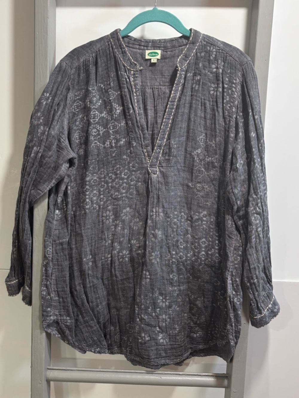 Dolma womens Large Jemima tunic top, Bohemian, hippie, whimsigoth, fairy grunge